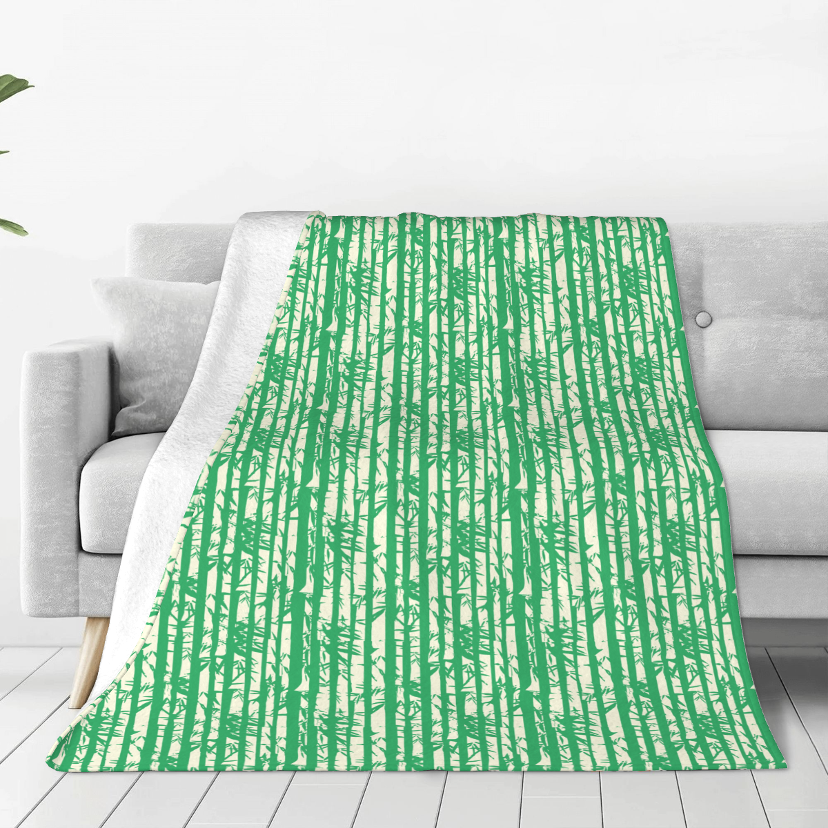 Ultra-Soft Micro Fleece Blanket plants cascading