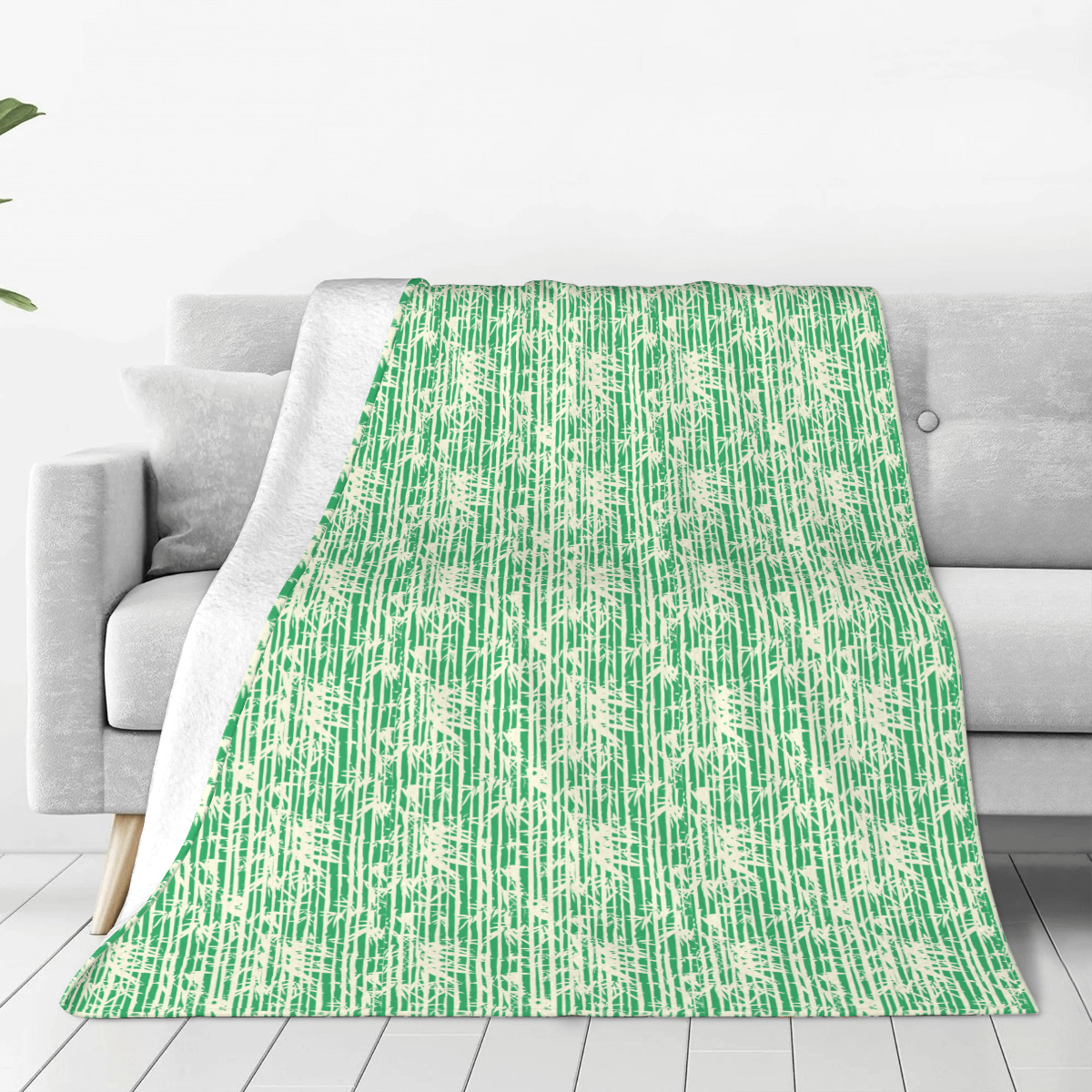 Ultra-Soft Micro Fleece Blanket plants cascading