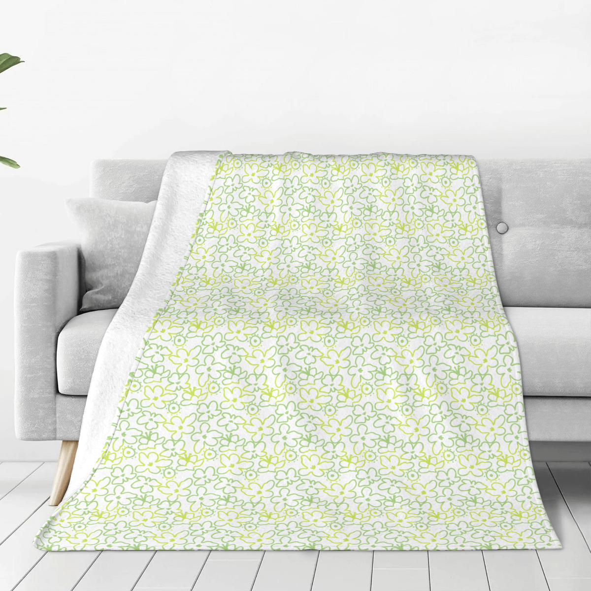 Ultra-Soft Micro Fleece Blanket flower coloring pattern