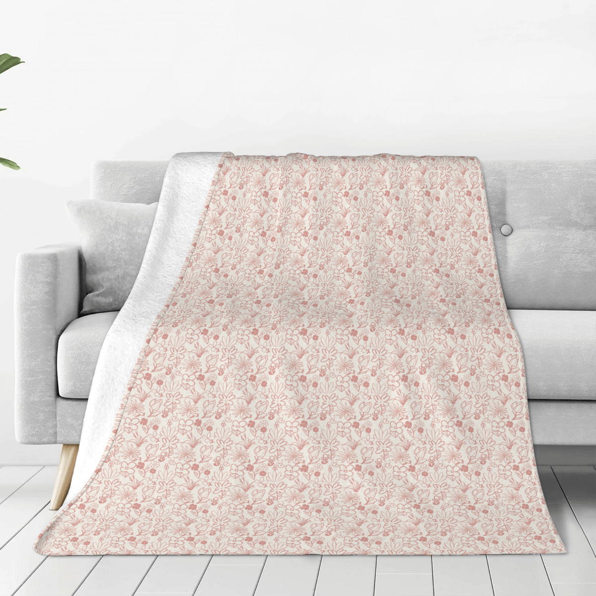 Ultra-Soft Micro Fleece Blanket floret