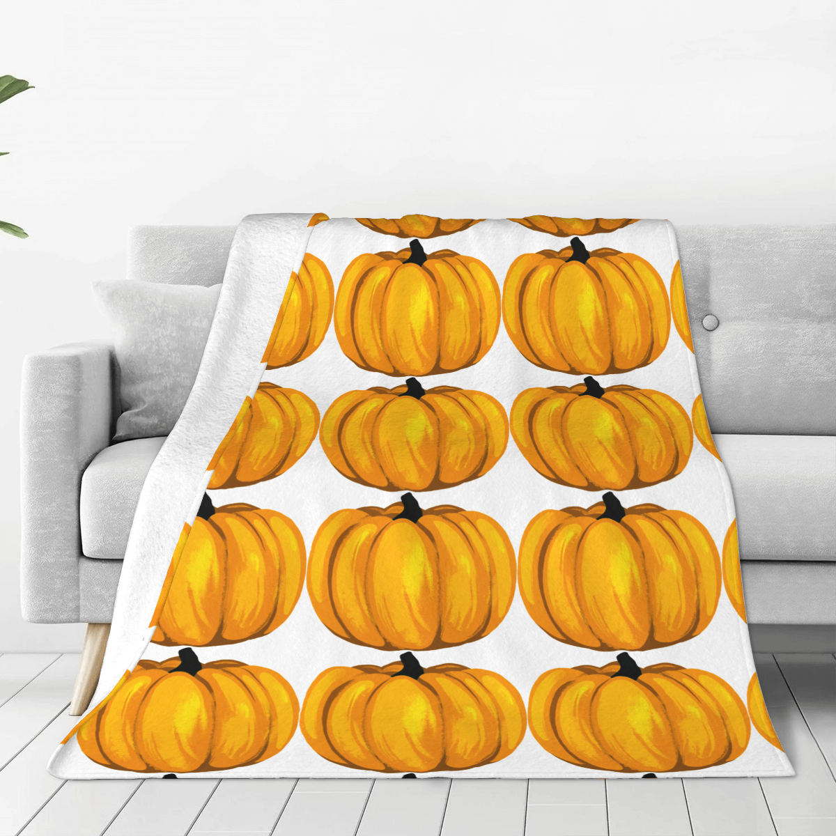 Ultra-Soft Micro Fleece Blanket Pumpkin