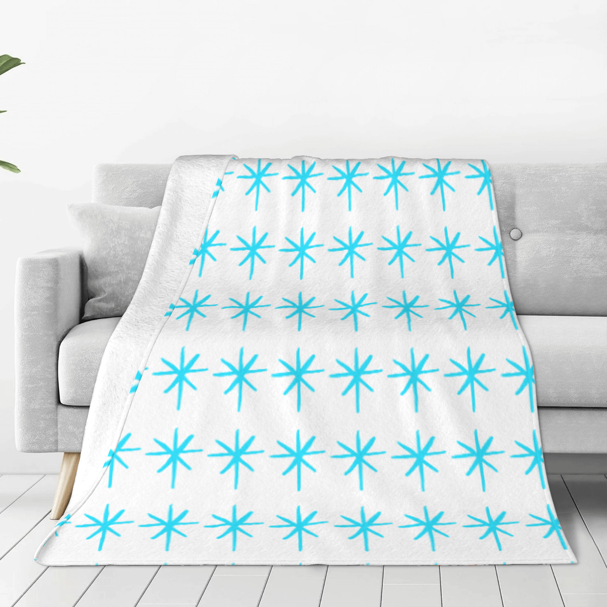 Ultra-Soft Micro Fleece Blanket Little blue star