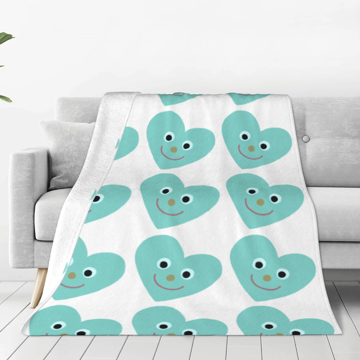 Ultra-Soft Micro Fleece Blanket Love green