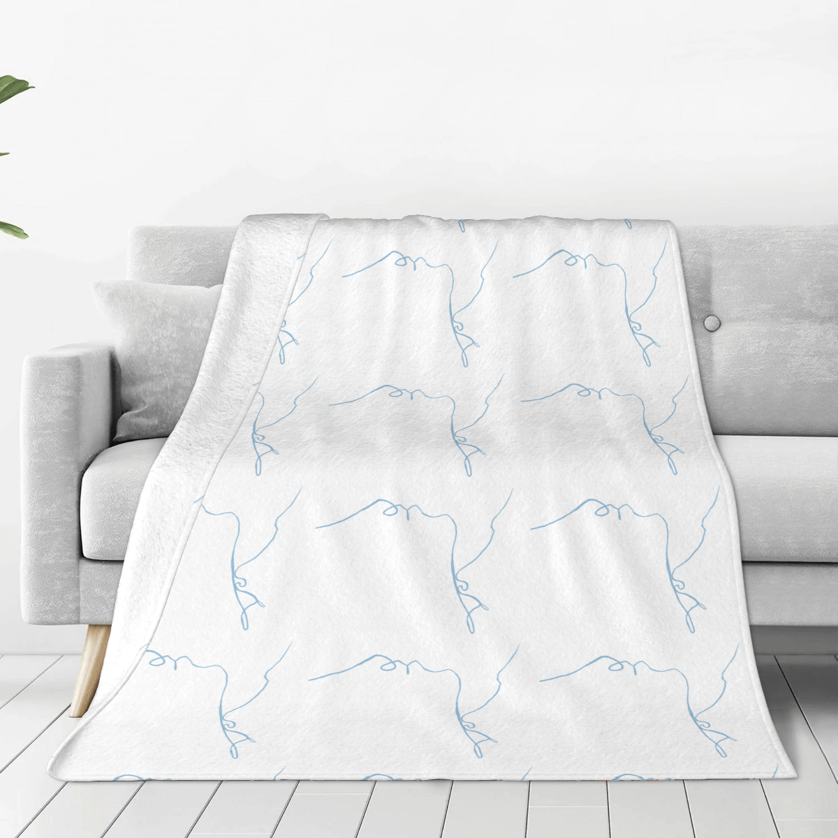 Ultra-Soft Micro Fleece Blanket Graffiti lines