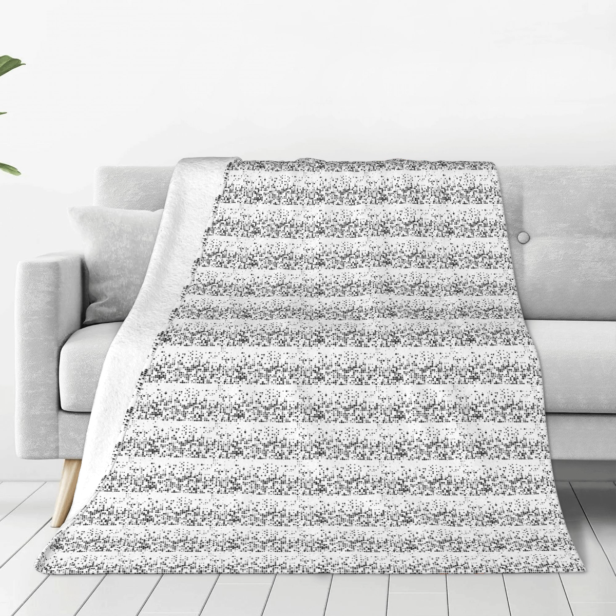 Ultra-Soft Micro Fleece Blanket Geometric gradient fragment