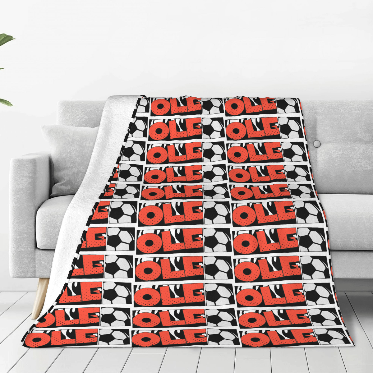 Ultra-Soft Micro Fleece Blanket soccer