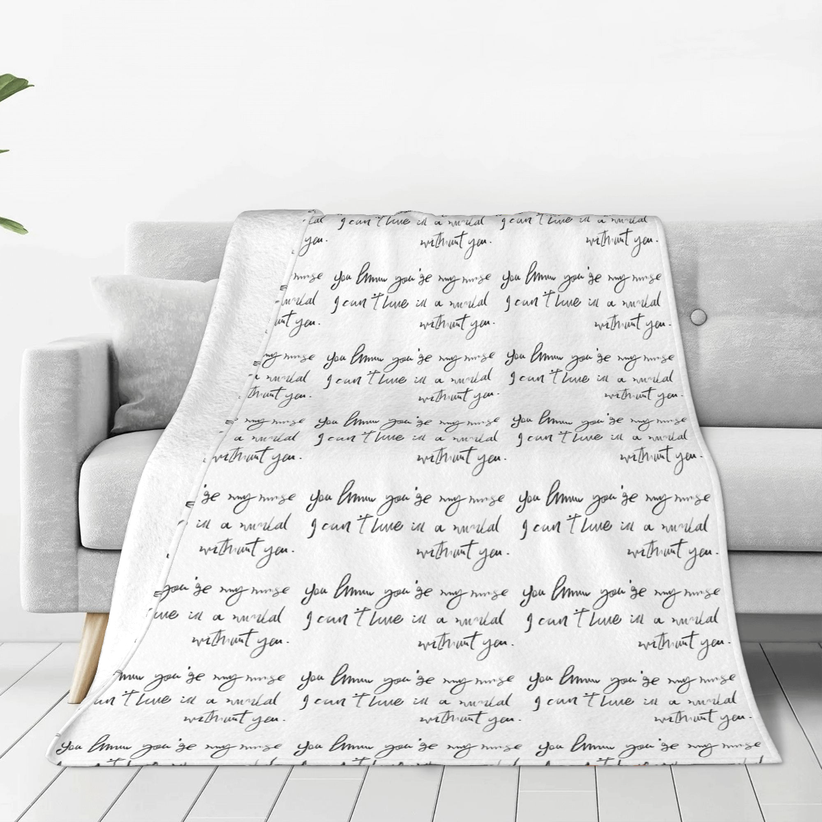 Ultra-Soft Micro Fleece Blanket Graffiti text