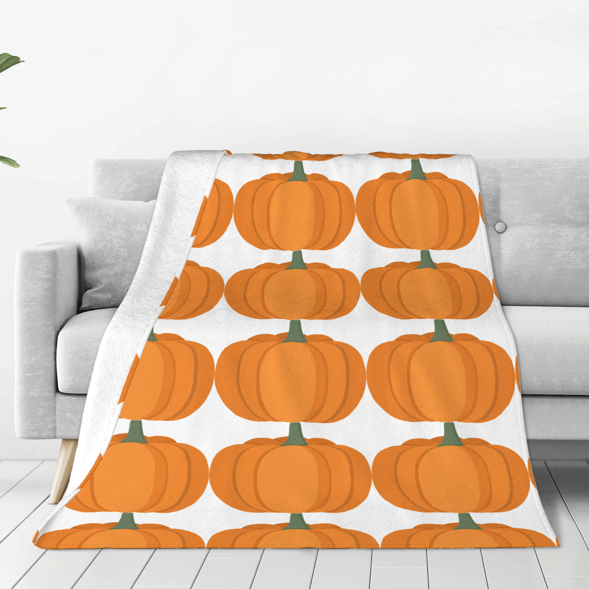 Ultra-Soft Micro Fleece Blanket Pumpkin