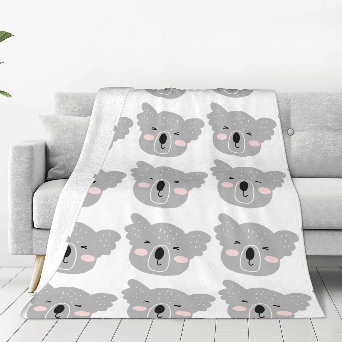 Ultra-Soft Micro Fleece Blanket Koala Excitement