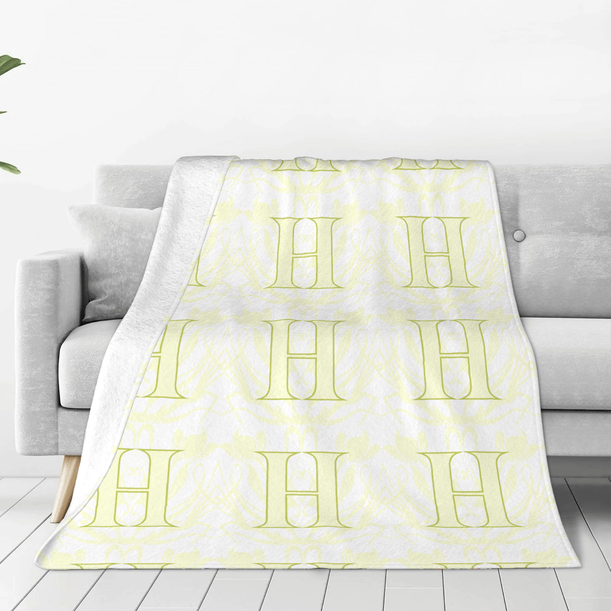 Ultra-Soft Micro Fleece Blanket Retro alphabet pattern