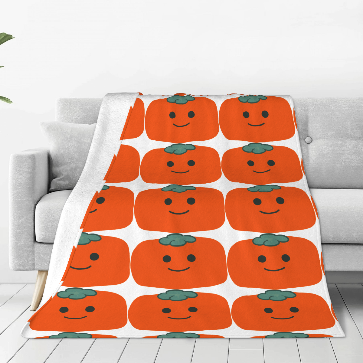 Ultra-Soft Micro Fleece Blanket Persimmon