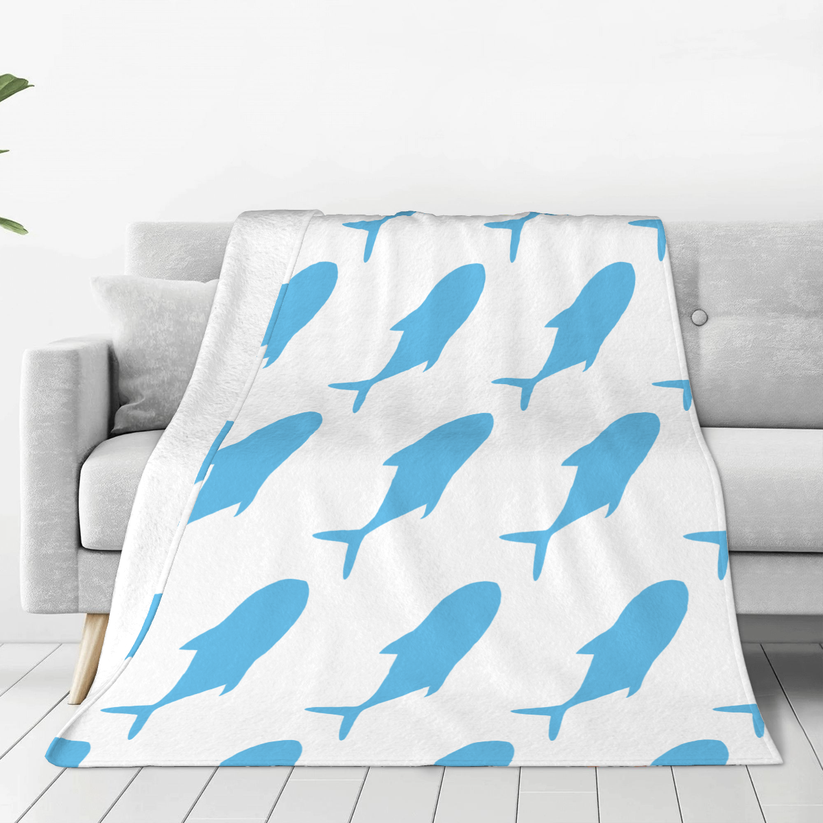 Ultra-Soft Micro Fleece Blanket fish