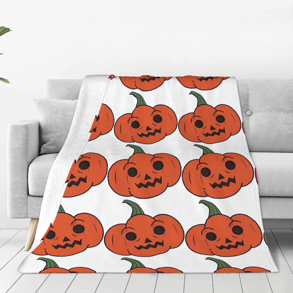 Ultra-Soft Micro Fleece Blanket Pumpkin