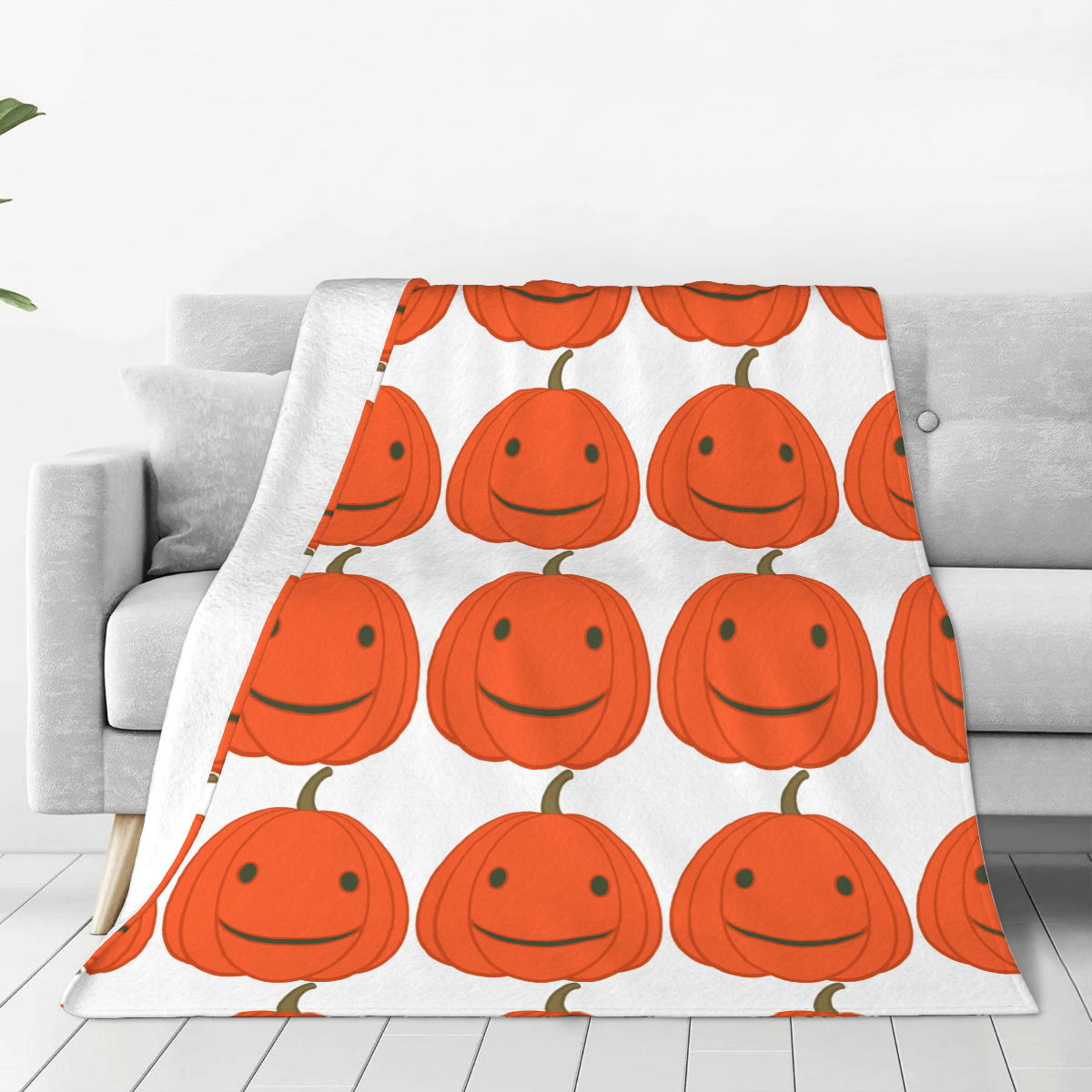 Ultra-Soft Micro Fleece Blanket Pumpkin