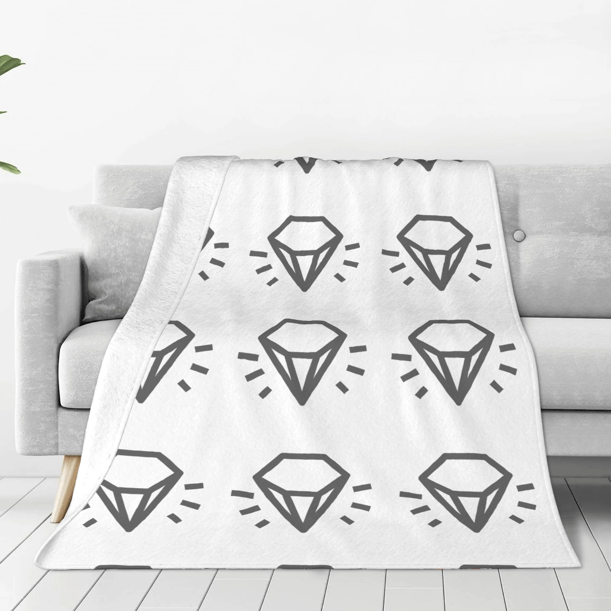 Ultra-Soft Micro Fleece Blanket Diamond Sticker