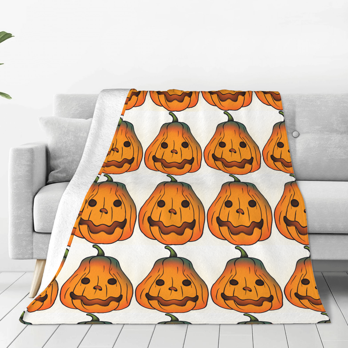 Ultra-Soft Micro Fleece Blanket Pumpkin