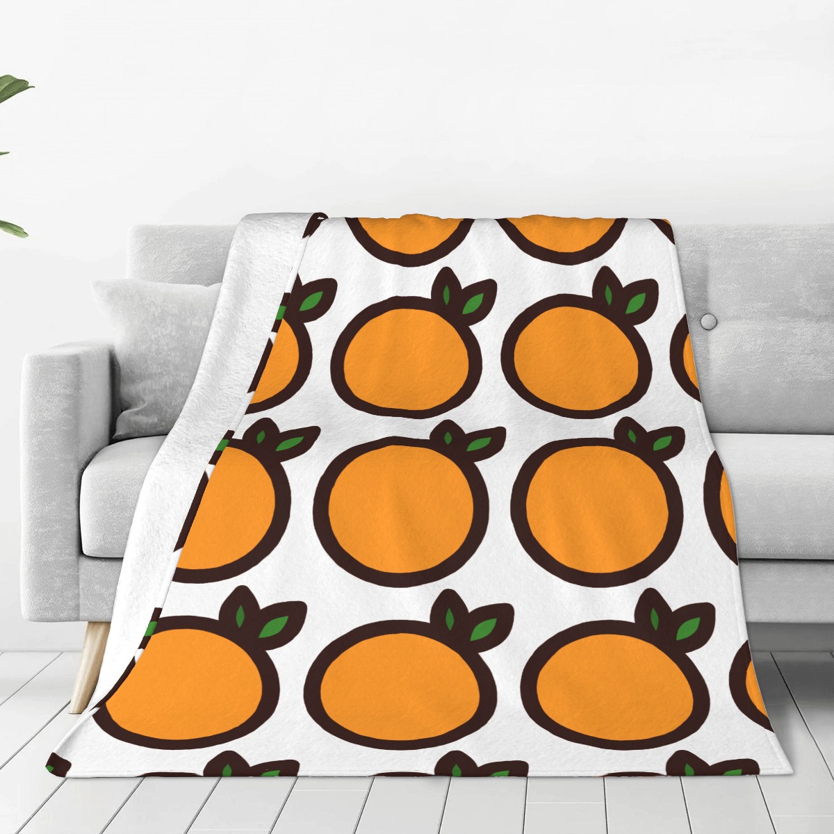 Ultra-Soft Micro Fleece Blanket orange